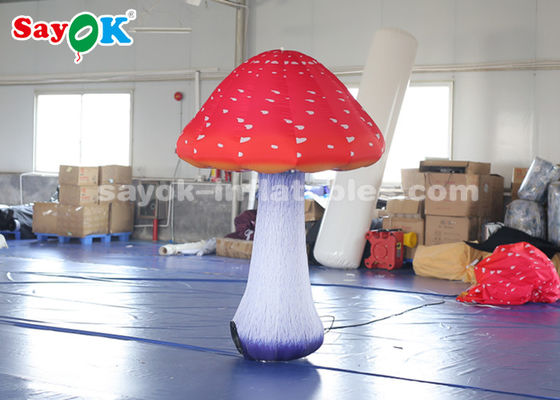 Incredibile fungo gonfiabile gigante da 2 metri in tessuto di Oxford per la decorazione del palco