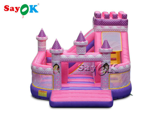 Bambino impermeabile Principessa rosa gonfiabile castello 5x5.5x4.2m
