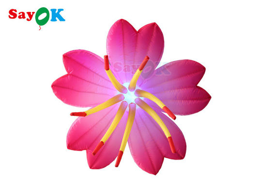L'abitudine ha condotto i fiori gonfiabili brillanti di pubblicità illuminata per la decorazione del partito della fase