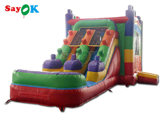 0.5mm PVC gonfiabile unicorno casa rimbalzo bambini castello rimbalzo salto diapositiva luna