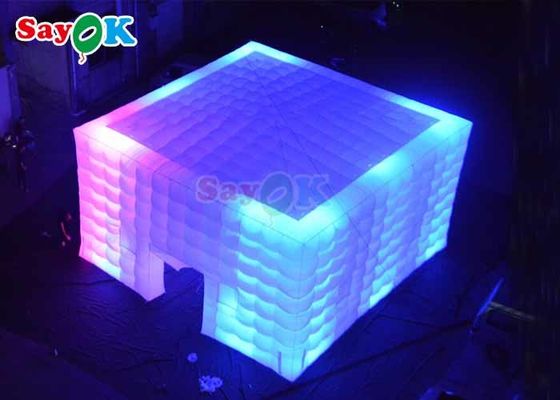 Club notturno commerciale bianco festa tenda gonfiabile grande discoteca gonfiabile per eventi all'aria aperta