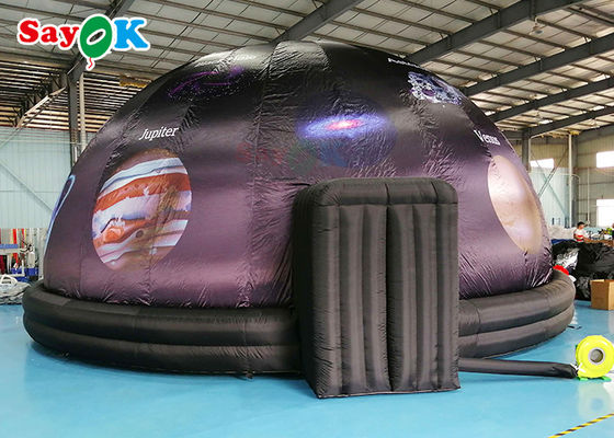 tenda gonfiabile della cupola della proiezione del nero del planetario del diametro di 5m per l'esposizione di scienza