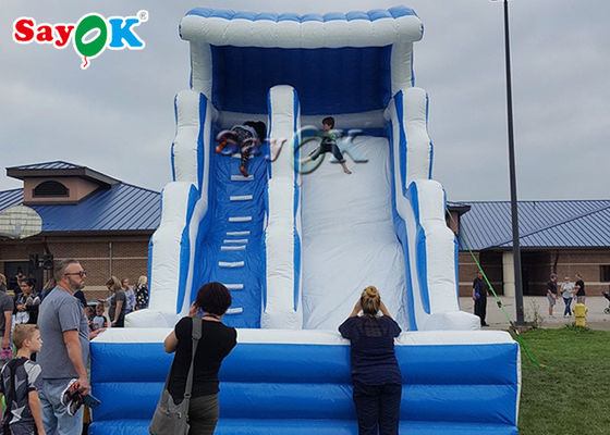 Scivolo gonfiabile per bambini per piscina Blu e bianco Piscina scivolo gonfiabile / Parco acquatico gonfiabile per bambini