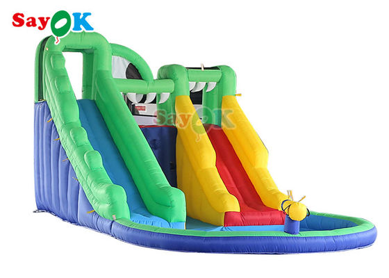 Scivoli gonfiabili per bambini scivoli gonfiabili per acqua piscina cortile doppio scivolo saltatore
