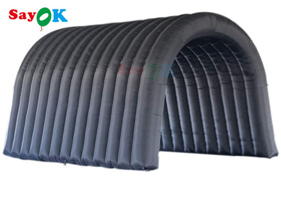 Tenda da galleria gonfiabile nera multifunzione per attività espositive
