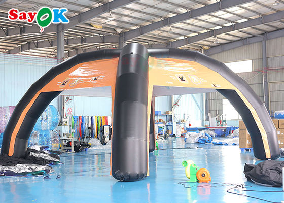 Tenda a aria per famiglie Custom PVC 7x4m Tenda a aria gonfiabile Struttura di supporto Tenda a ragno gonfiabile