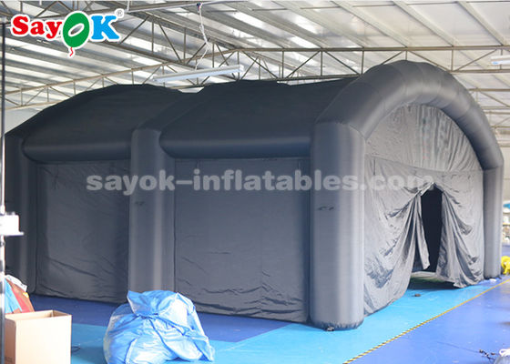 Tenda gonfiabile personalizzata in tessuto nero Oxford Tenda gonfiabile ad aria per la pubblicità promozionale