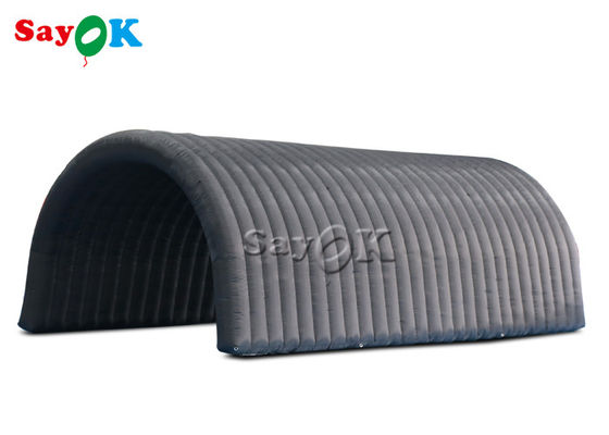 Tenda gonfiabile igloo nera 210D tela Oxford Tenda gonfiabile galleria per l'esposizione