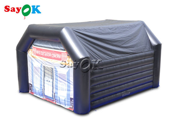 Tenda gonfiabile per esercizi personalizzata nera da 0,4 mm PVC Tenda gonfiabile a cupola per eventi