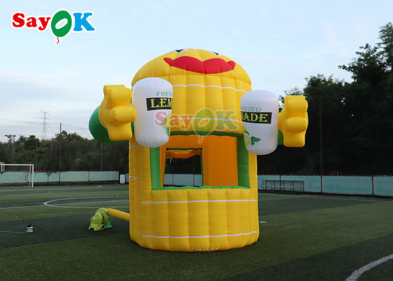 Tenda gonfiabile Oxford Cartoon Booth Limone Tenda gonfiabile per prato su misura