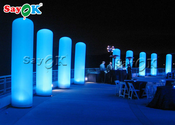 Colonna gonfiabile a LED personalizzata per matrimoni / palcoscenico / decorazioni di ingresso di feste