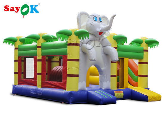 Home Mini Elefanti Cartoni animati Bouncer gonfiabile Castello per bambini festa