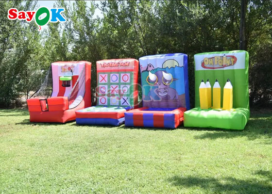 4 giochi gonfiabili di carnevale di divertimento interattivo degli adulti dei bambini In1 per il team building del gruppo